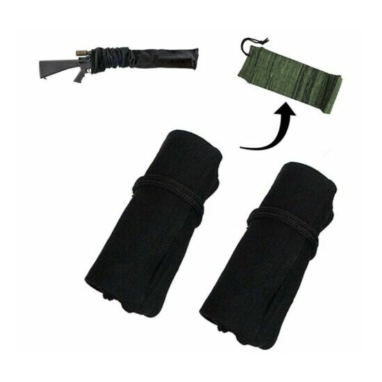 Huntersharp Wide Stretch Silicone Treated Gun Sock Set w/ Bonus Pistol Sleeve image {1}