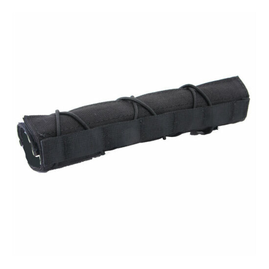 Military Tactical Airsoft Pouch Muffler Sleeve Hunting Suppressor Silencer Cover image {13}