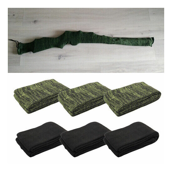 3pcs Green + 3pcs Black 54" Silicone Treated Gun Sock Protector Cover Bags Lots image {1}