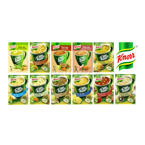 KNORR Cup a Soup Instant Soup with Croutons & Noodles Wide Selection of Flavors image {1}
