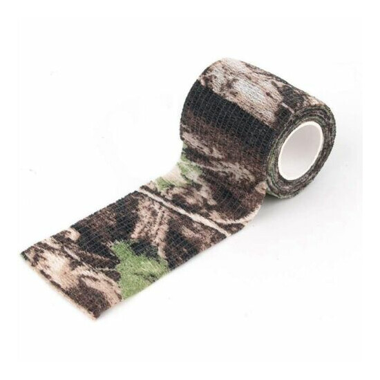 6 Roll Camouflage Tape Cling Scope Wrap Camo Stretch Bandage Self-Adhesive Z7V3 image {7}