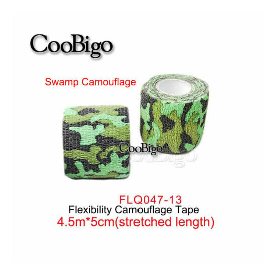 Adhesive Duct Tape Outdoor Camouflage Waterproof Hunting Stealth Tape Wraps image {12}
