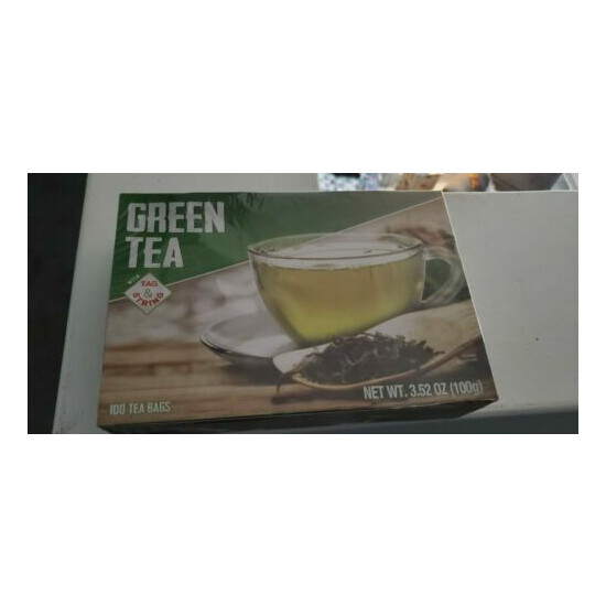 GREEN TEA w/ Tag & String - 100 Tea Bags (100g) exp. OCT. 2023 image {1}
