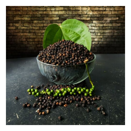Ceylon Dried Black Pepper 100% Organic Freshly Nature Good Quality Spice Thumb {2}