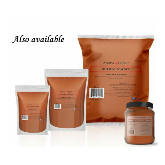 1 lb Nutmeg Powder 100% Pure Natural Ground Spice Myristicaceae Nuez Moscada image {5}