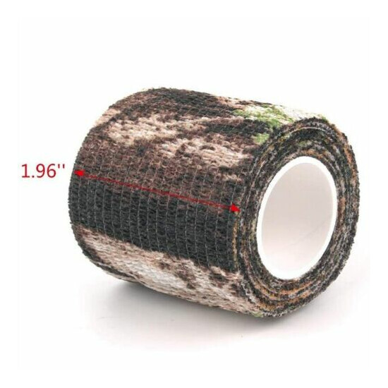 6 Roll Camouflage Tape Cling Scope Wrap Camo Stretch Bandage Self-Adhesive Z7V3 image {4}