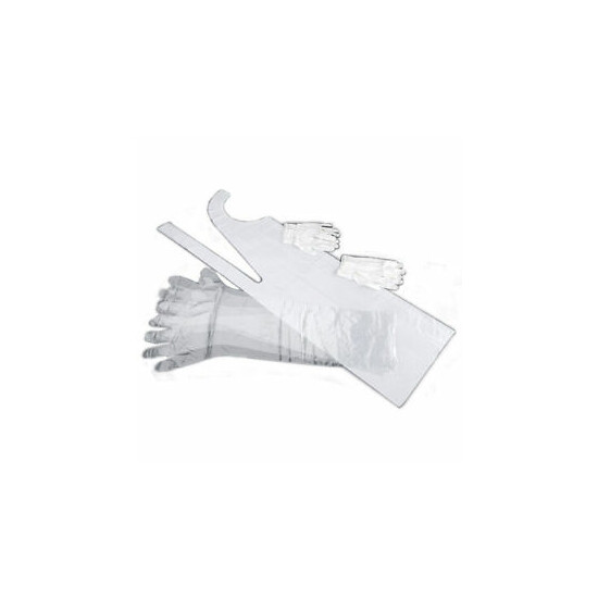Allen Game Cleaning/Field Dressing Kit w/Gloves/Apron/Bag White/Clear 5100 image {1}