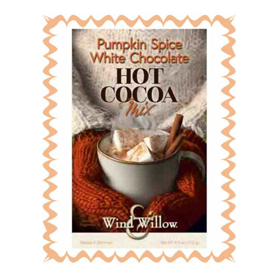 WIND AND WILLOW Pumpkin Spice White Chocolate Hot Cocoa Mix~No MSG~Add Milk/Heat image {1}