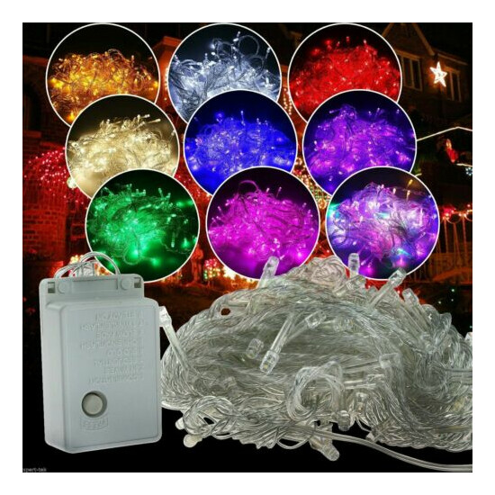 10M 100 LED Christmas Tree Fairy String Party Lights Lamp Xmas Waterproof Thumb {3}
