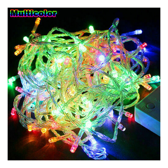 10M 100 LED Christmas Tree Fairy String Party Lights Lamp Xmas Waterproof Thumb {16}