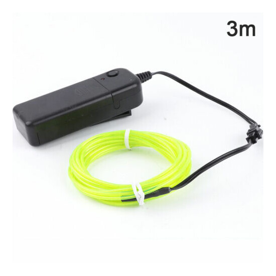 1/3/5M Glow Wire Cable LED Neon DIY Costume Clothe Luminous Car Light Part Didb Thumb {28}