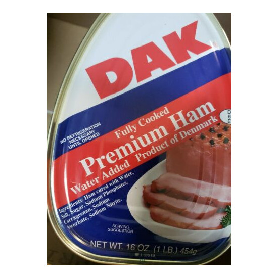 dak premium ham fully cook 16 oz pack of 6 cans expiration 2025 image {5}