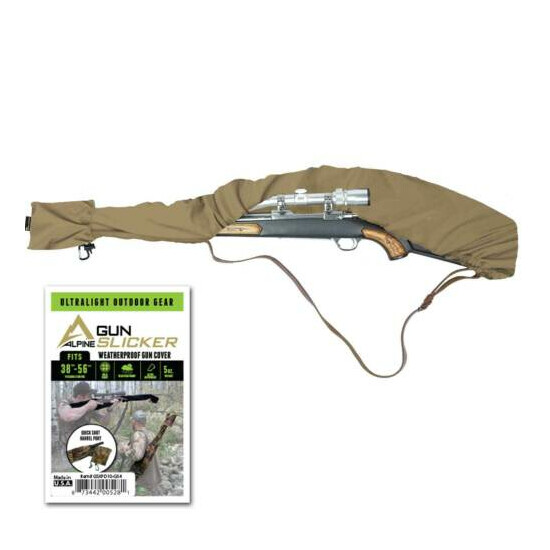 NEW Alpine Innovations Gun Slicker Waterproof Gun Cover Dark Earth Tan G54 image {1}