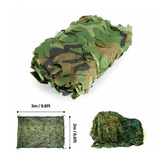 1.5X5M/7M Outdoor Camp Camouflage Nets Hunting Blinds Shooting Shelter Woodland  image {13}