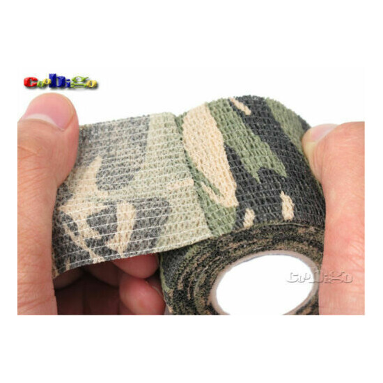 Adhesive Duct Tape Outdoor Camouflage Waterproof Hunting Stealth Tape Wraps image {3}