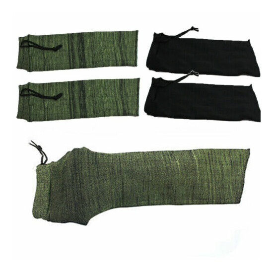 4 pcs 14" Gun Sock Handgun Pistol Tactical Storage Sleeve Cover Case Black Green image {1}