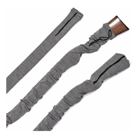 TLO Outdoors Knit Gun Sock - for Rifle, Shotgun, and Storage 2-Pack, Gray  image {1}