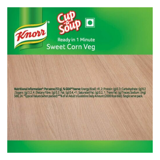 Knorr Instant Veg Soup Sweet Corn 12g Pack Of 20 Thumb {5}