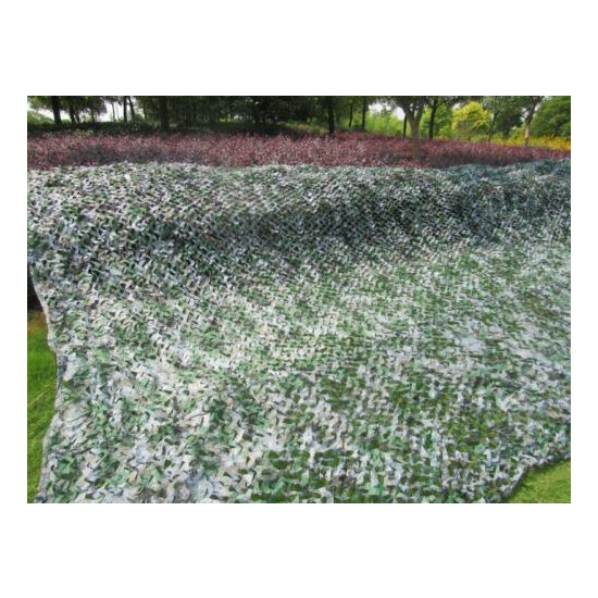 Woodland Camouflage Netting Military Camo Hunting Shooting Hide Cover Net image {12}