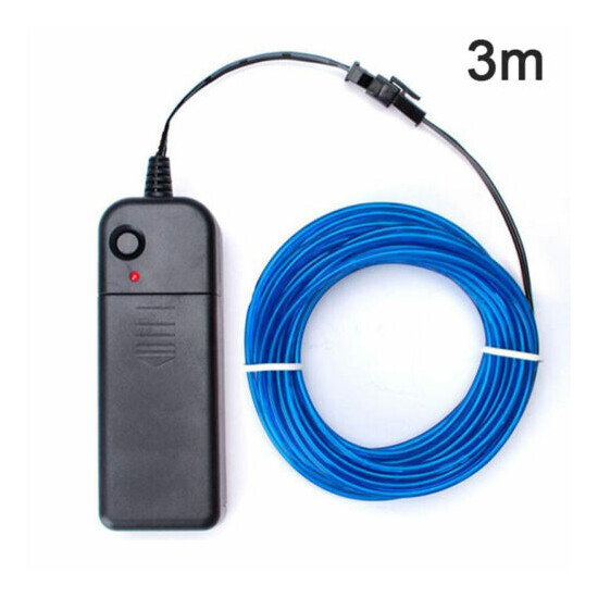 1/3/5M Glow Wire Cable LED Neon DIY Costume Clothe Luminous Car Light Part Didb Thumb {26}