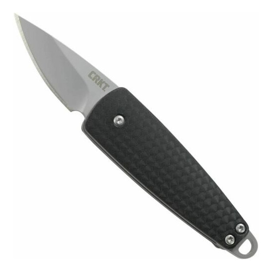 CRKT Dually Folding Pocket Knife 1.72" Blade Bottle Opener Black Handle 7086 image {1}