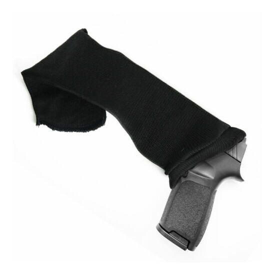 5pcs Silicone 12" Gun Sleeves Sock Pistol Handgun Storage Treated Cover Hunting image {3}