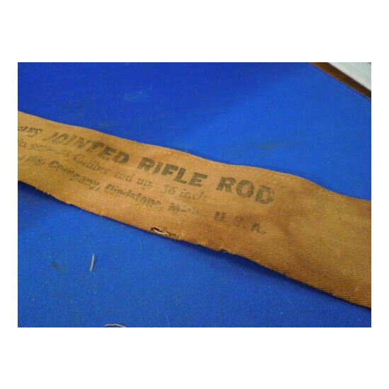 Vintage Marbles Jointed Rifle Rod Canvas Sleeve- No. 9828 .28 Caliber and Up 36" image {3}