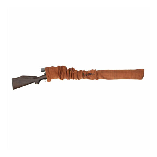 Tourbon Gun Protect Sleeves Rifle/Shotgun Sock Cover Silicone Treated 53" Orange image {1}