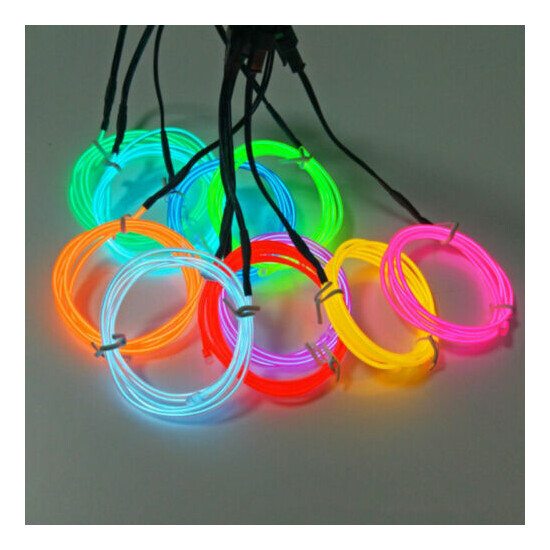 1/3/5M Glow Wire Cable LED Neon DIY Costume Clothe Luminous Car Light Part Didb image {12}