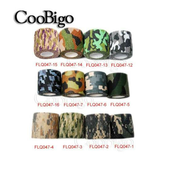Adhesive Duct Tape Outdoor Camouflage Waterproof Hunting Stealth Tape Wraps image {2}