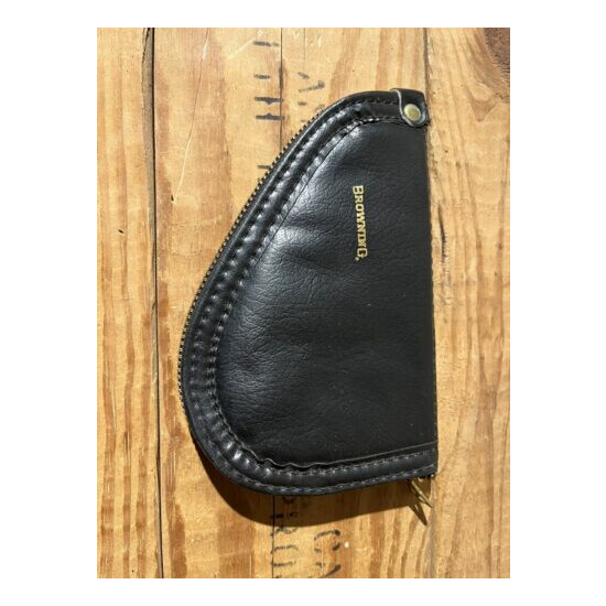 Leather Baby Browning Zip Case image {1}