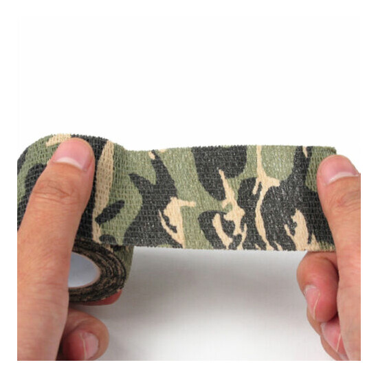 5Cm X 4.5M Waterproof Hunting Camouflage Camouflage Stealth Tape Elasticity P H2 image {12}
