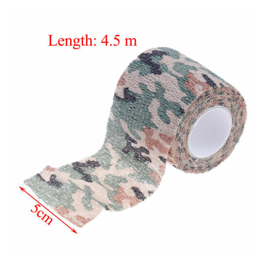 5Cm X 4.5M Waterproof Hunting Camouflage Camouflage Stealth Tape Elasticity P JN image {4}
