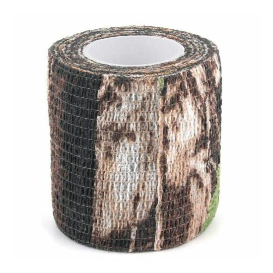 6 Roll Camouflage Tape Cling Scope Wrap Camo Stretch Bandage Self-Adhesive Z7V3 image {6}