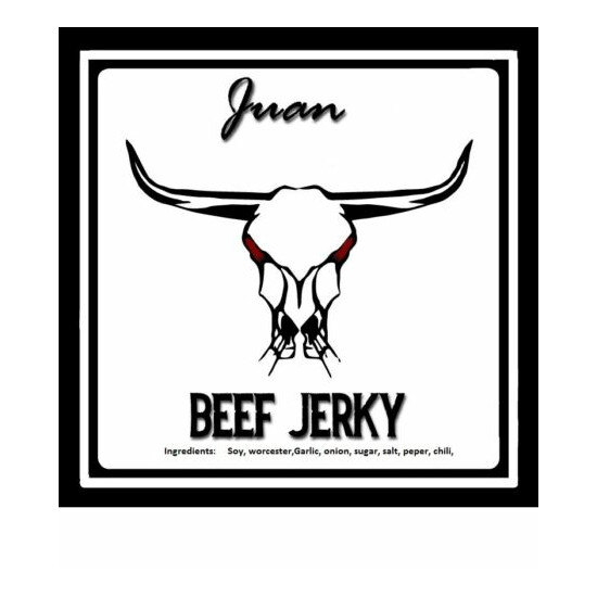 JUAN'S HOME MADE OLD SCHOOL BEEF JERKY MEXICAN HOT 16 oz Bag  image {1}