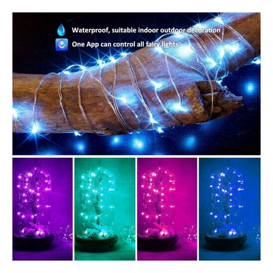 Christmas Tree Decoration Lights LED String Lamp Bluetooth App Remote Control US image {7}