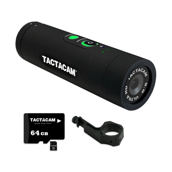 TACTACAM 5.0 Hunting Action Camera + Under Scope Rail Mount & 64GB MicroSD Card image {1}