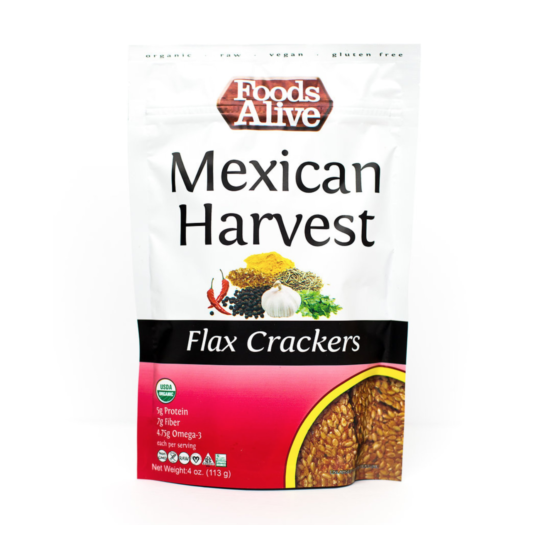 Keto snacks: Foods Alive Flax crackers low carb 2 pack 4oz (.5 to 4 net carbs) image {7}