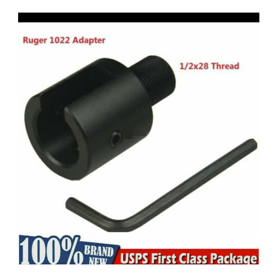 Ruger 1022 10/22 Thread Barrel Adapter 1/2-28 1/2"x28 image {1}