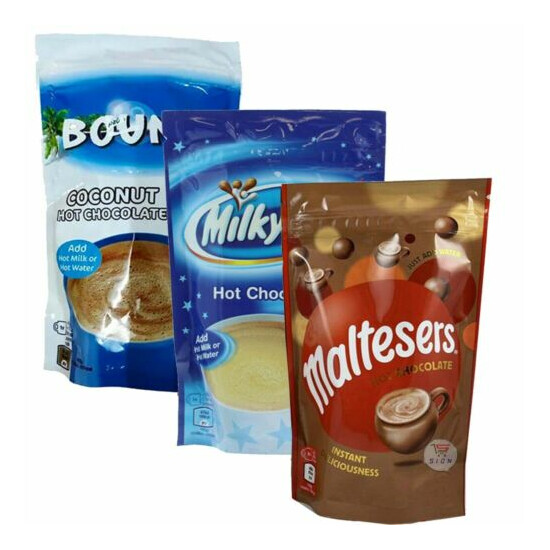MALTESERS /BOUNTY/MILKY WAY HOT CHOCOLATE POUCH 140g image {1}