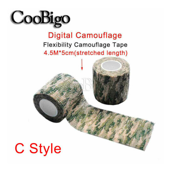 Adhesive Duct Tape Outdoor Camouflage Waterproof Hunting Stealth Tape Wraps image {9}
