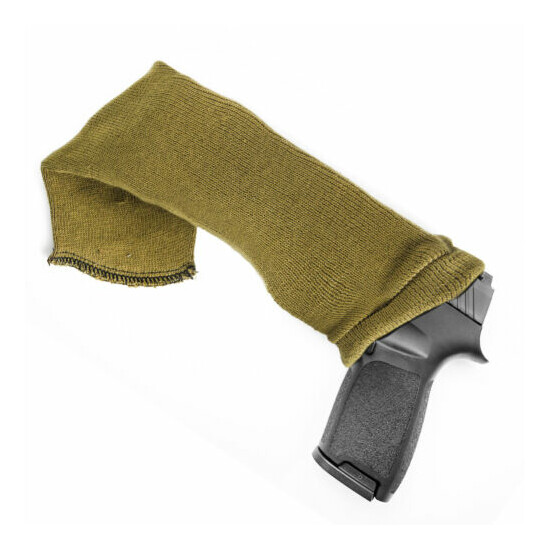 5pcs Silicone 12" Gun Sleeves Sock Pistol Handgun Storage Treated Cover Hunting image {4}