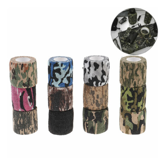 5Cm X 4.5M Waterproof Hunting Camouflage Camouflage Stealth Tape Elasticity P H2 image {2}