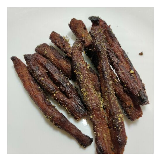  Premium - __Organic Black Pepper__- Real Smoked Beef Jerky Sticks Snacks  image {3}