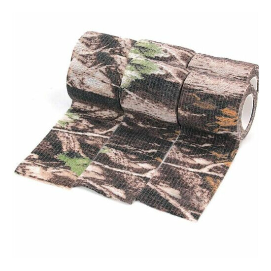6 Roll Camouflage Tape Cling Scope Wrap Camo Stretch Bandage Self-Adhesive Z7V3 image {5}