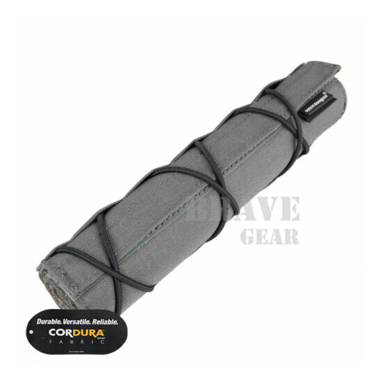 Emerson 8.5" 22cm Suppressor Mirage Heat Cover Shield Sleeve Muffler Wolf Grey image {1}
