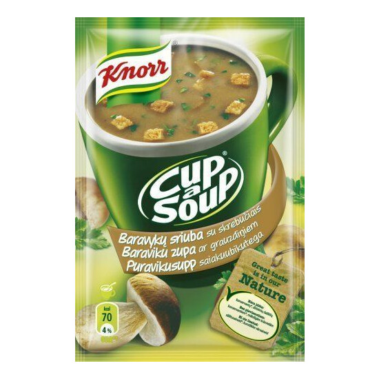 KNORR Cup a Soup Instant Soup with Croutons & Noodles Wide Selection of Flavors image {5}