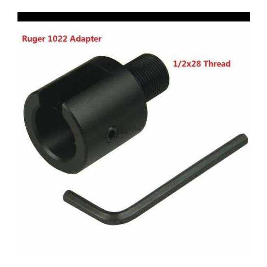 Ruger 1022 10/22 Thread Barrel Adapter 1/2-28 1/2"x28 image {2}