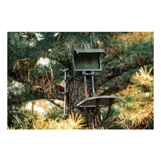 Outdoor Sport Hanking Hunting Camping Tree stands seat Dual Axis Hang-On Camo image {6}