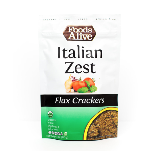 Keto snacks: Foods Alive Flax crackers low carb 2 pack 4oz (.5 to 4 net carbs) Thumb {5}